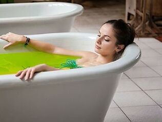 Healing bath for cervical osteochondrosis