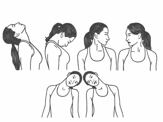 Medical exercises for cervical vertebrae
