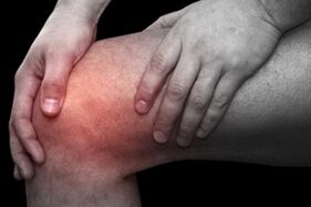 Knee pain caused by joints