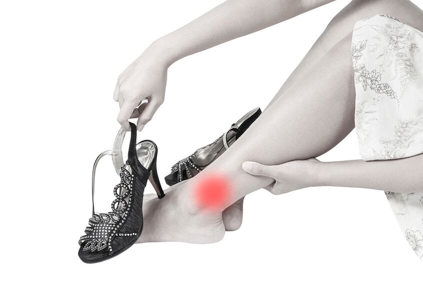 Ankle pain caused by joints